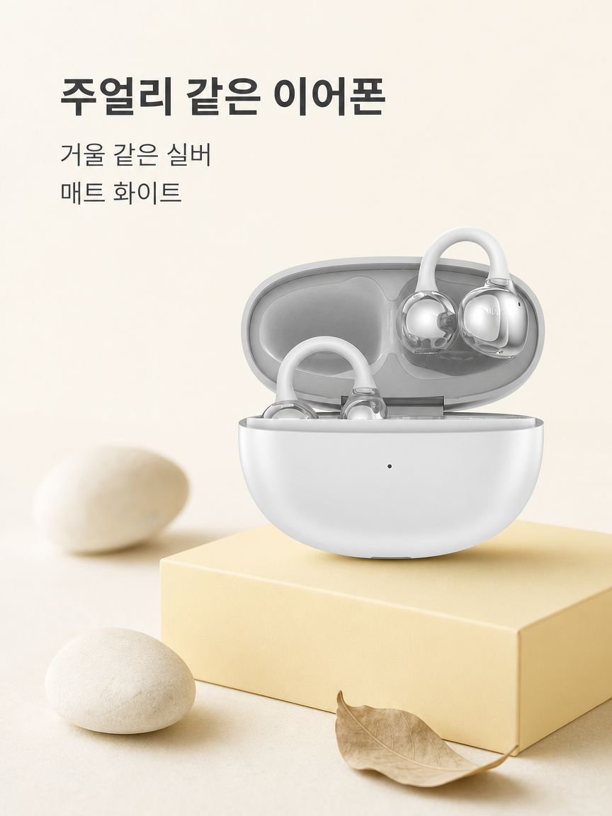 편리하고 실용적인 귀걸이형 블루투스 이어폰
