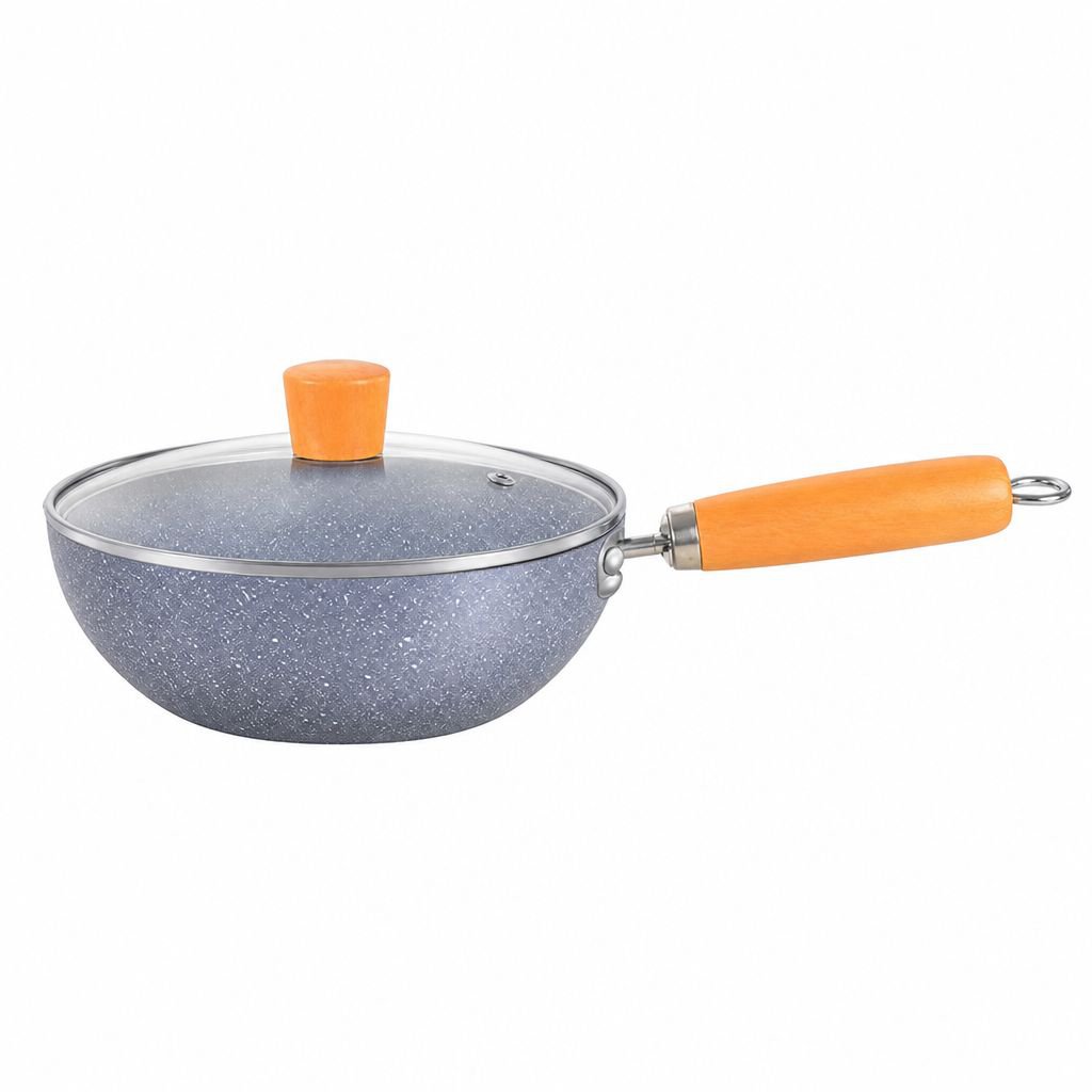 Mini Non-stick Frying Pan, Household Marble Pattern Egg Pan