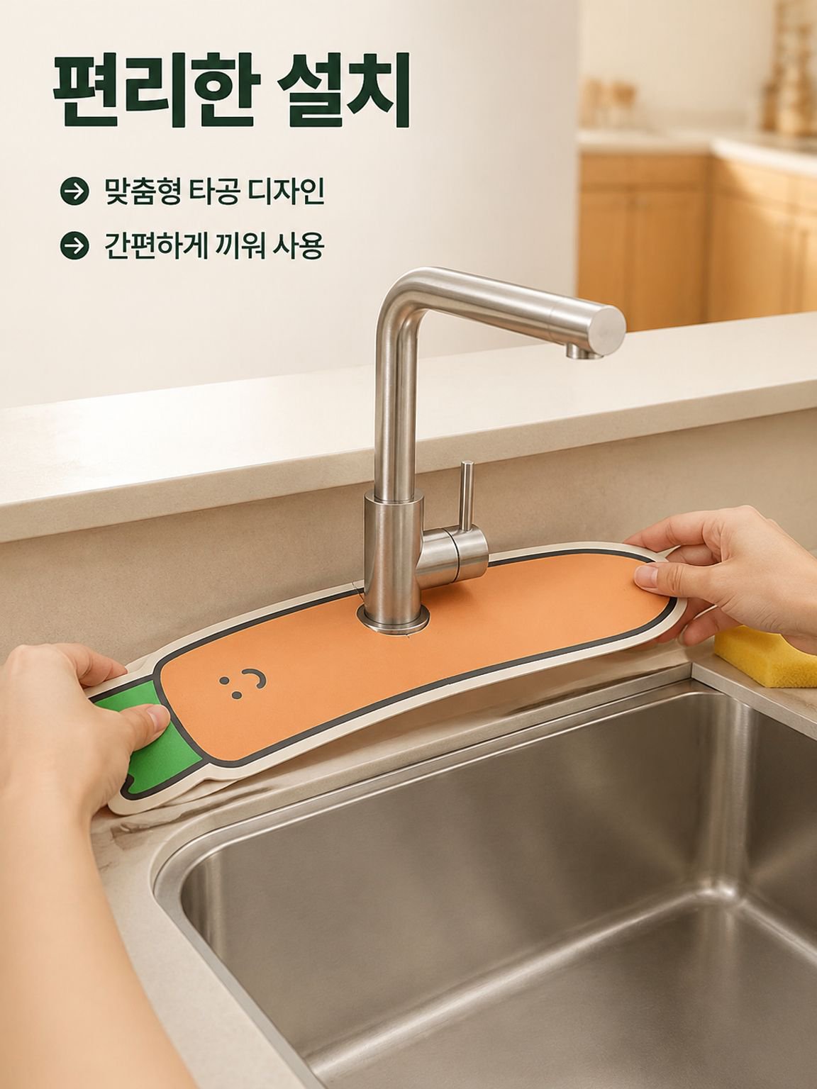 규조토 빠른 흡수 건조 싱크대 매트