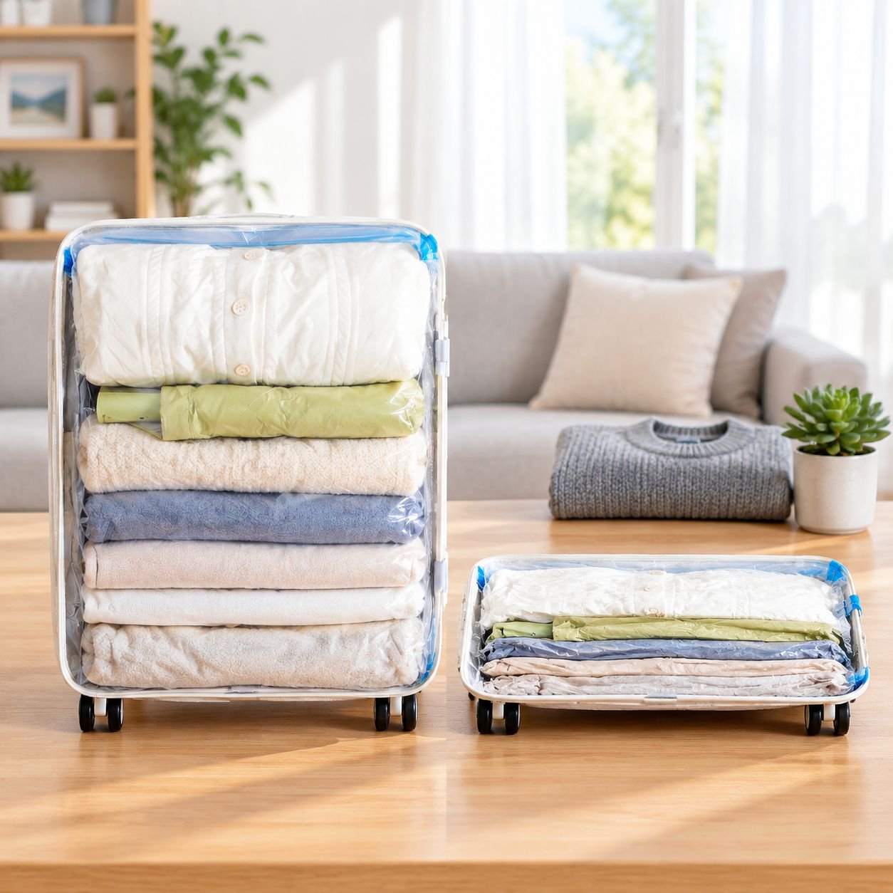 JMY - No-evacuation hand-rolled vacuum compression bag