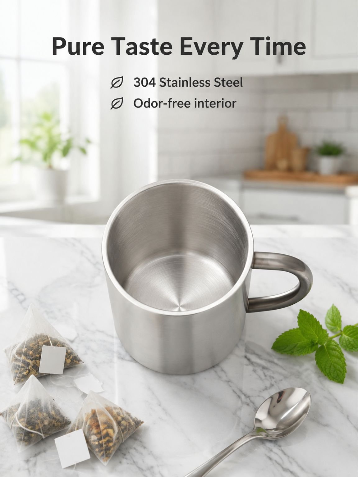 304 Stainless Steel Double-Layer Insulated Water Bottle