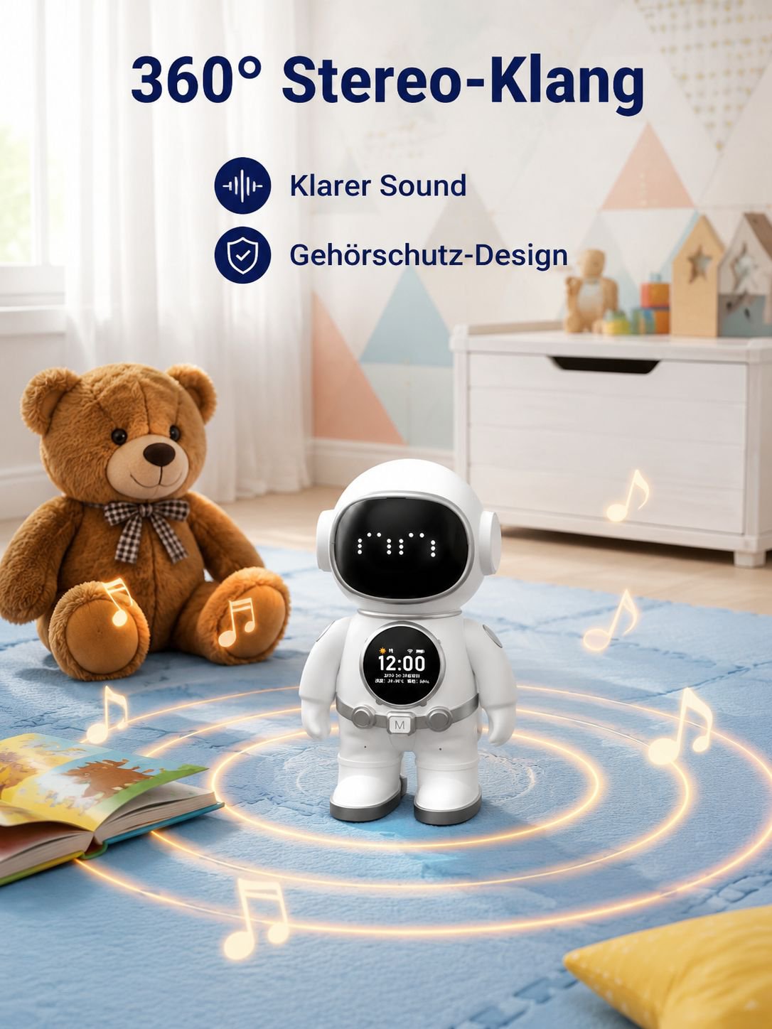 DeepSeek Doubao Smart AI Toy, Dialog-KI-Roboter, Chat-Begleiter, WLAN-Bluetooth-Lautsprecher, Lernma