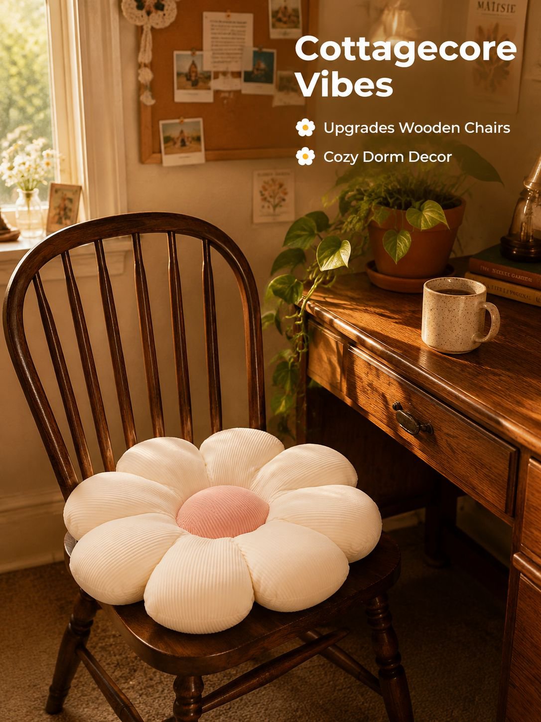 Daisy Flower Cushion
