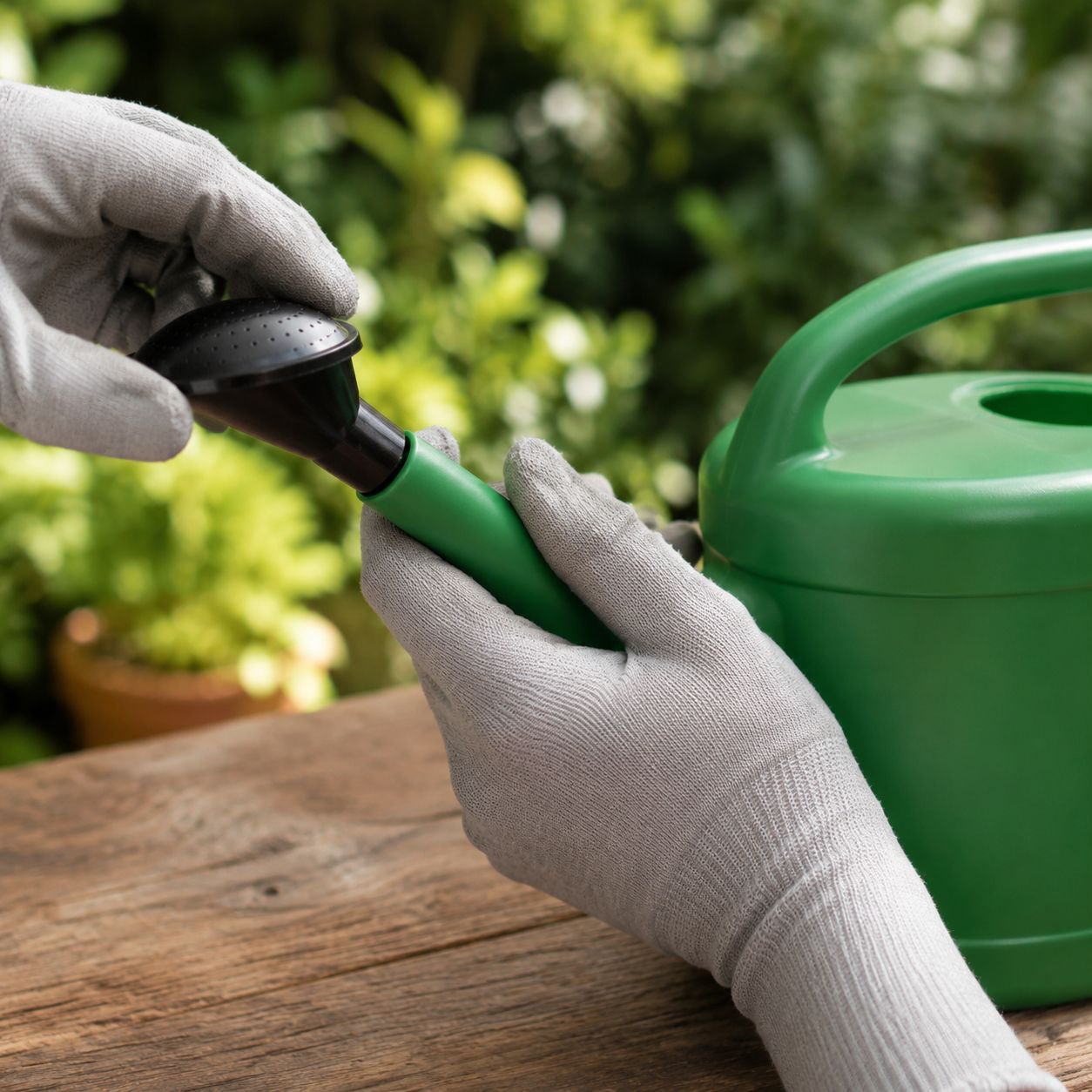 Colorful spray bottles for plants and cleaning