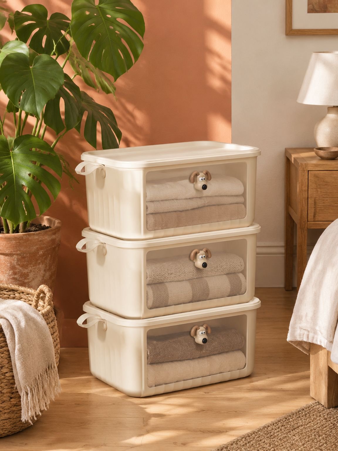 Caja organizadora portátil para juguetes y ropa
