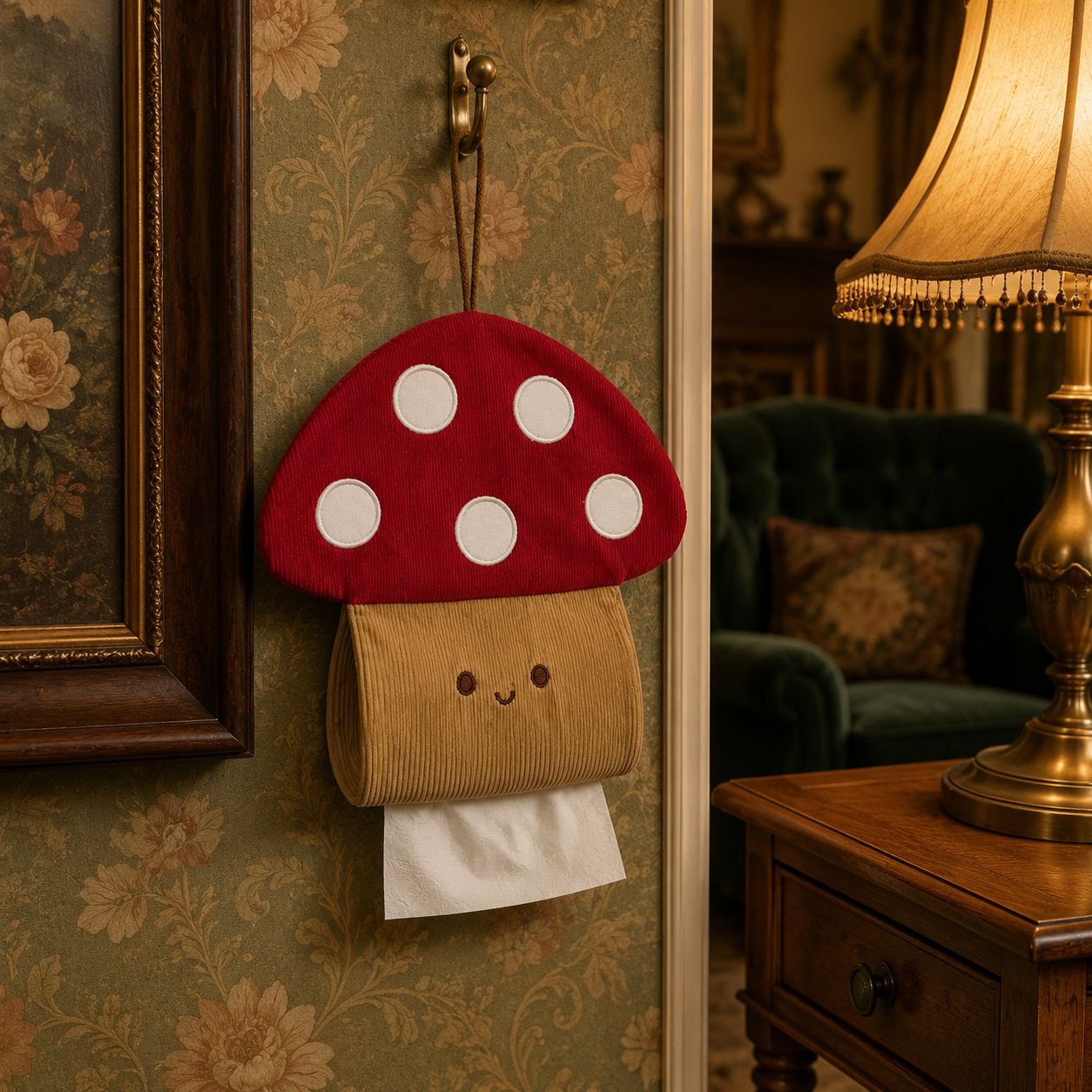 Aesthetic Mushroom Tissue Holder, No Punch Needed