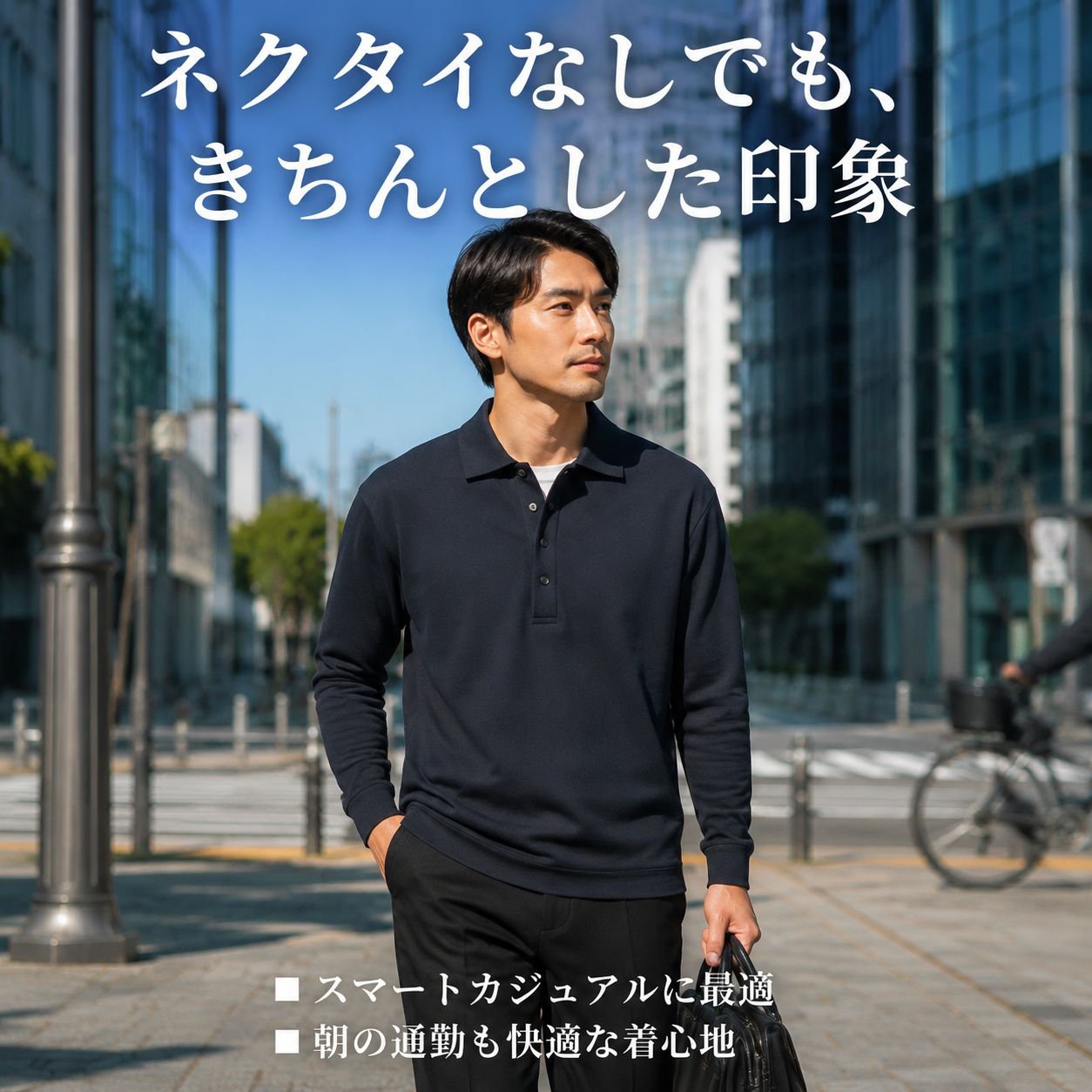 メンズ秋ルーズフィットオールドマネースタイルポロネック長袖インナー