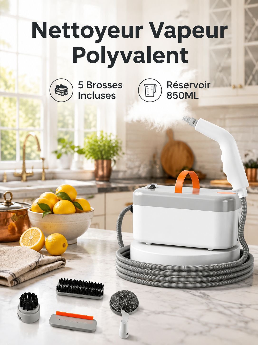 High-pressure high-temperature steam cleaner