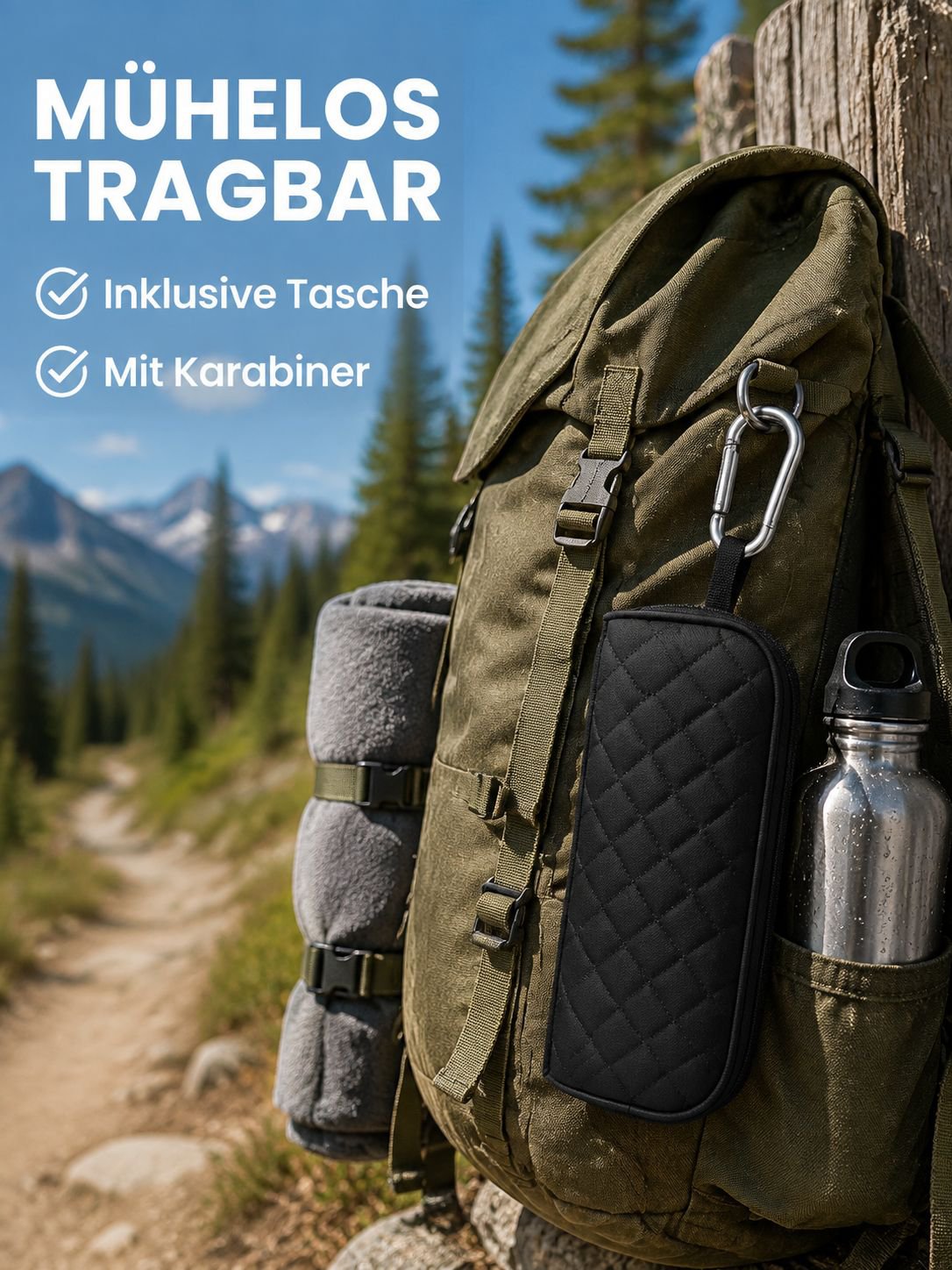 Leichter Klapphocker für unterwegs