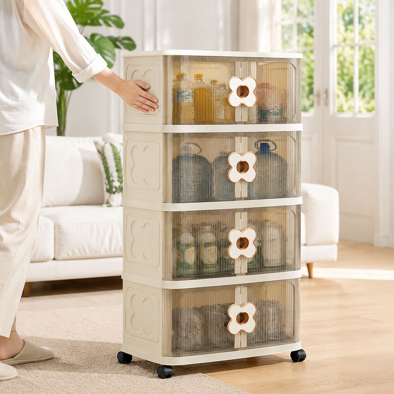 Organisation des snacks dans une boîte multifonction