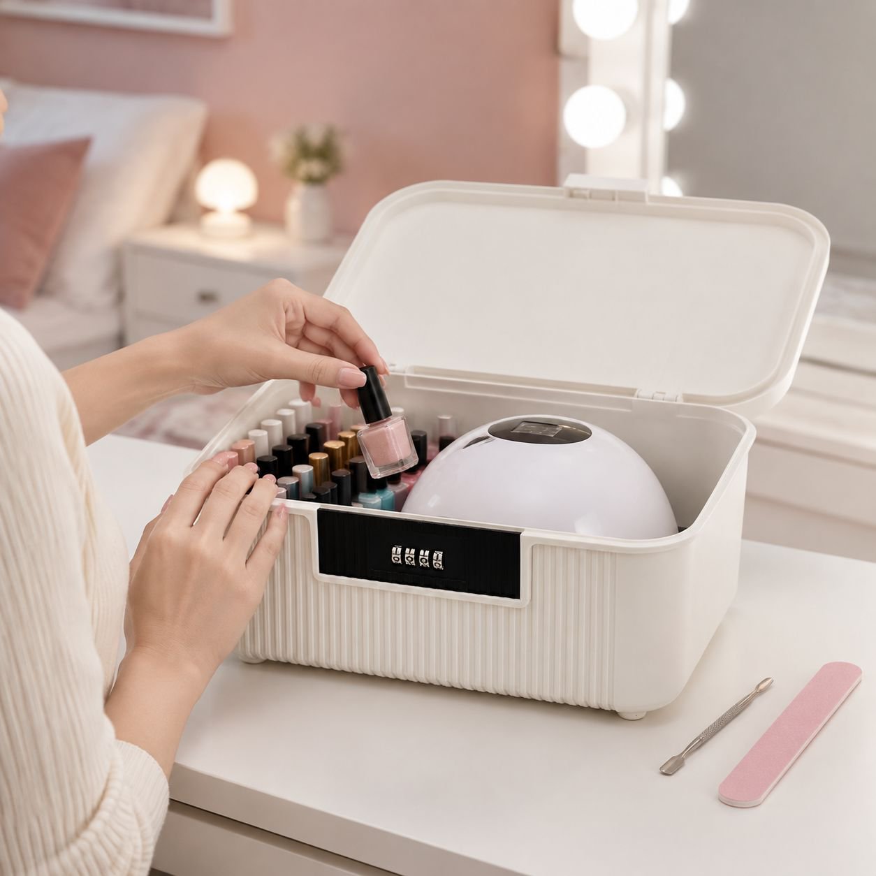 Multifunctional Large Capacity Car Storage Box with Password Lock