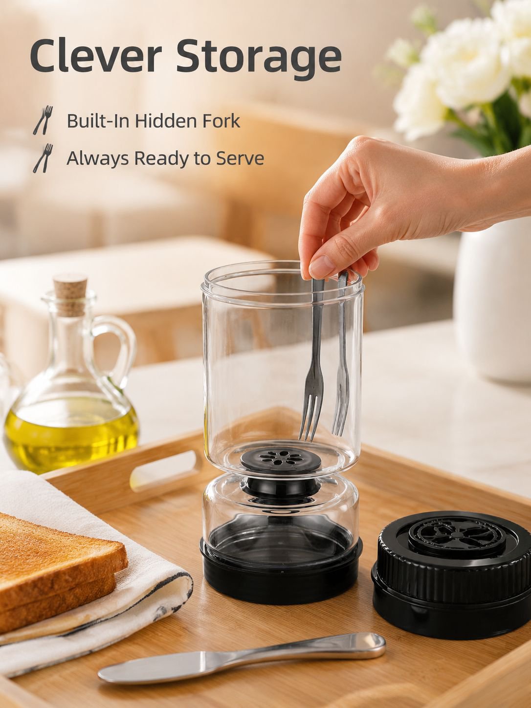 Food separation filter container