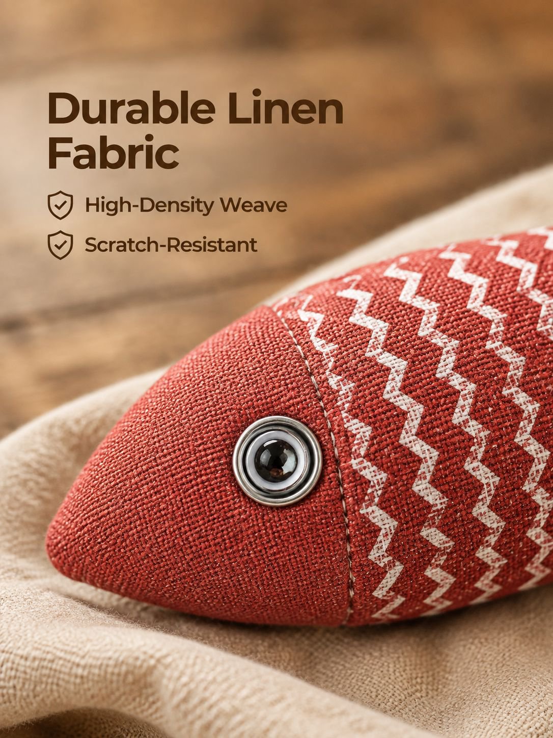 Linen Fish Cat Toy