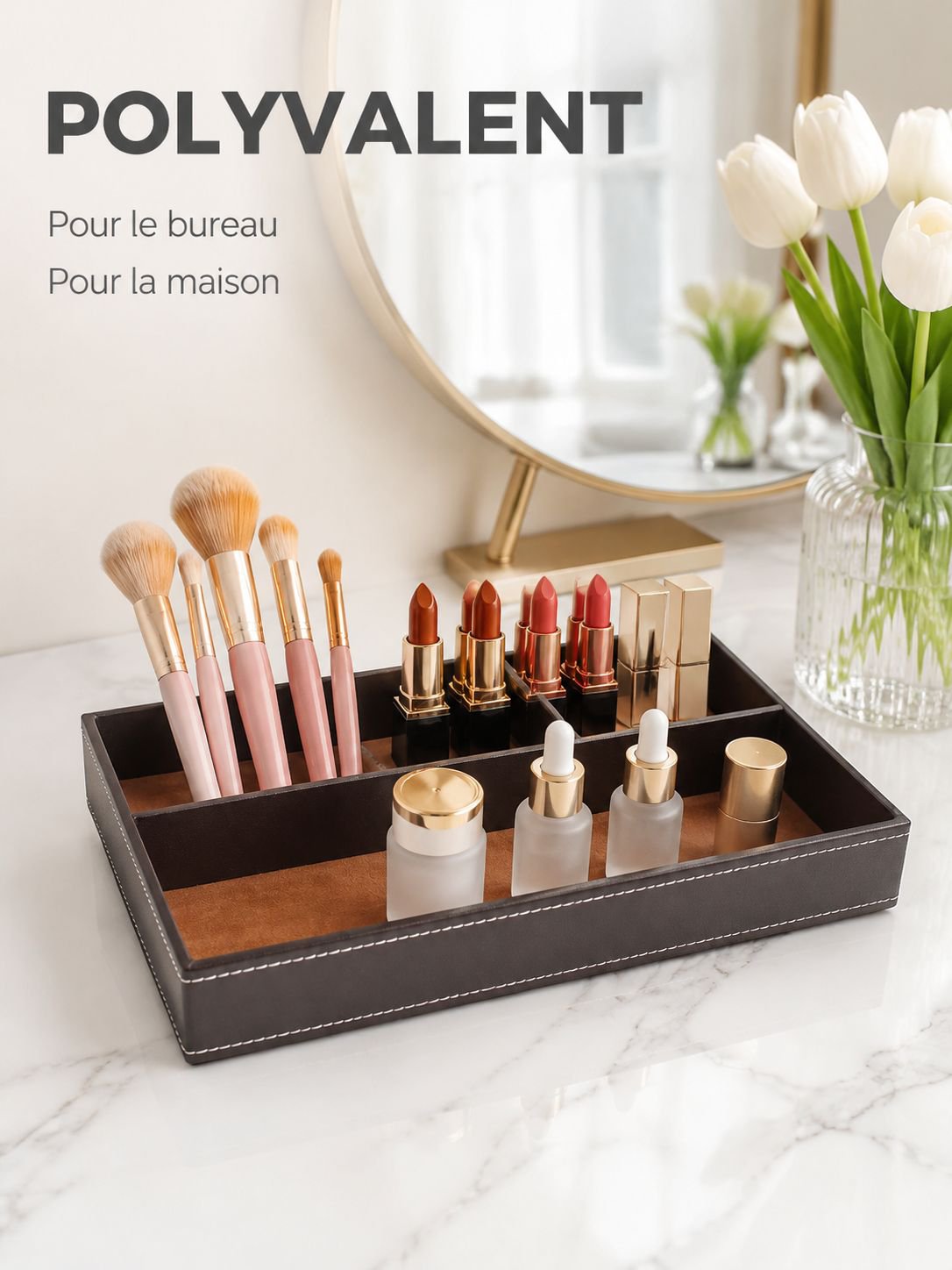 Boîte de rangement de bureau pour articles de papeterie