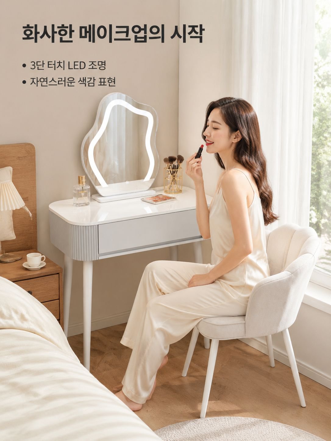 모던 미니멀리즘 화장대