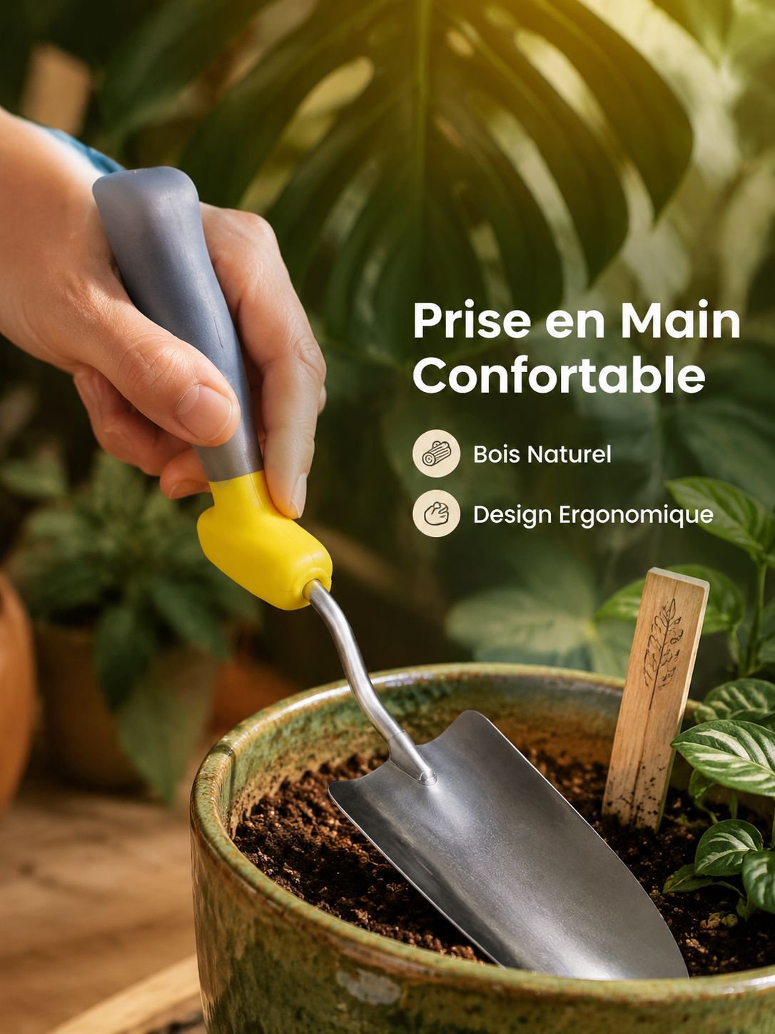 Nouveau lot de 3 outils de jardinage multifonction pour l'exportation