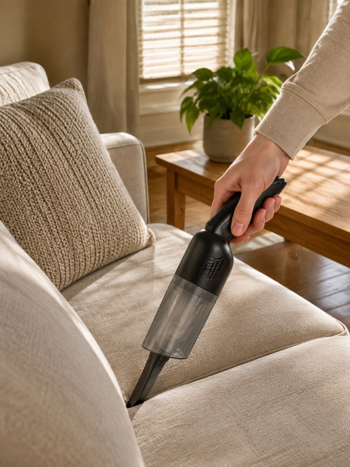 Modern vacuum cleaner with strong suction and UV sterilizer