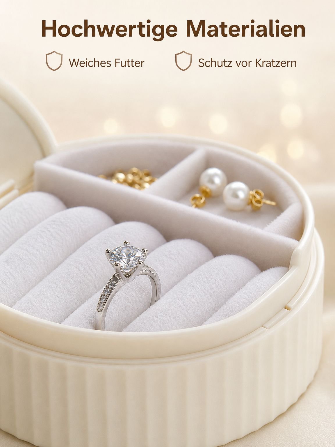 Tragbare magnetische Schmuckaufbewahrungsbox