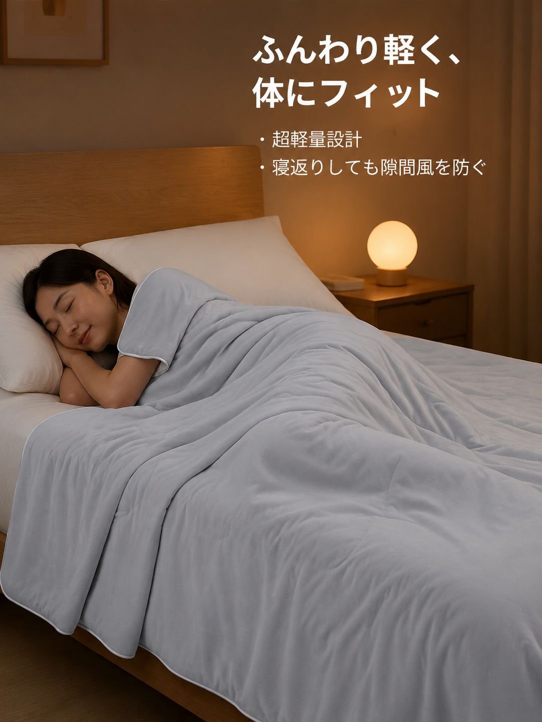 洗濯機で洗える接触冷感ブランケット