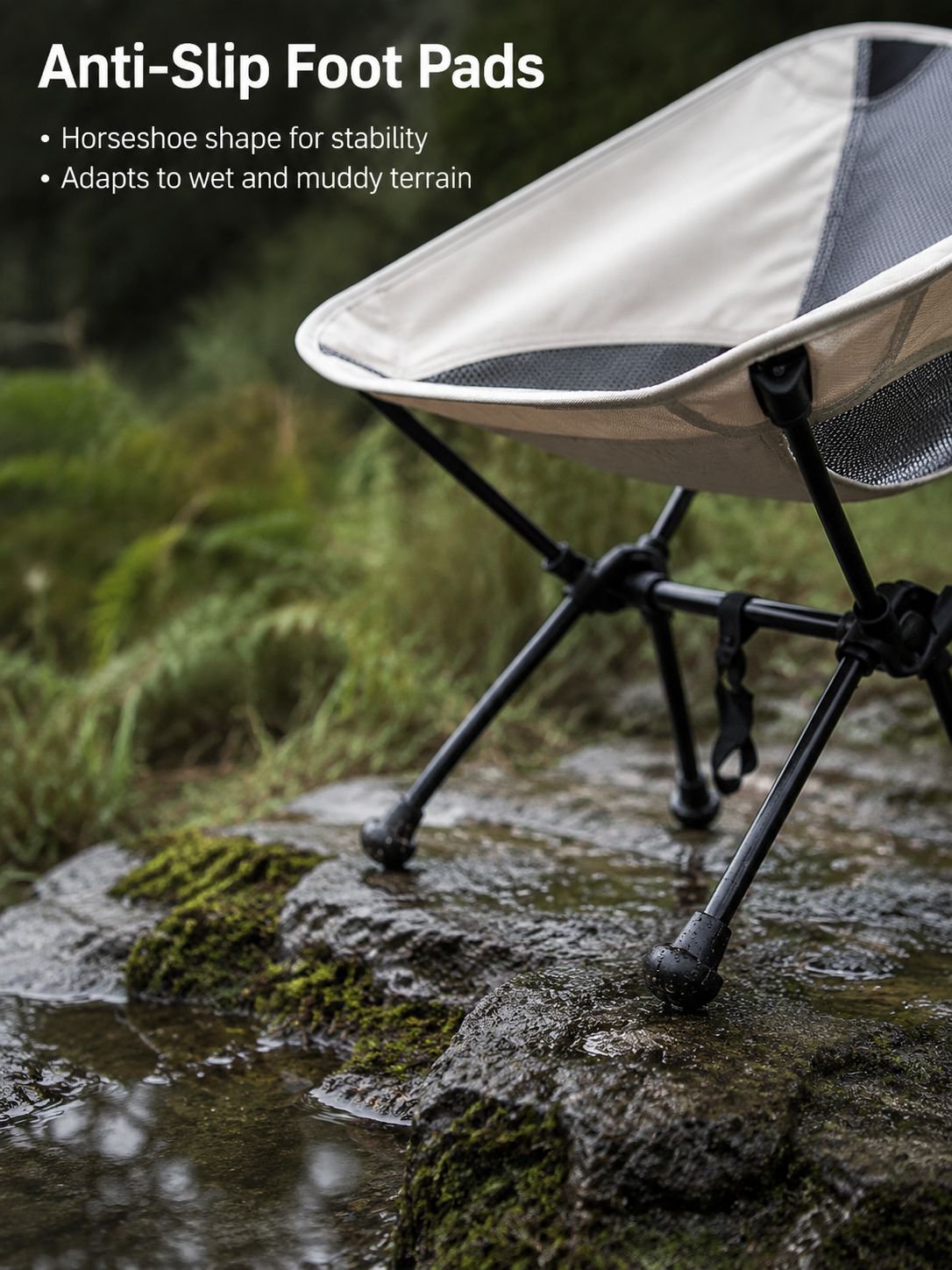 Outdoor camping folding chair for picnics