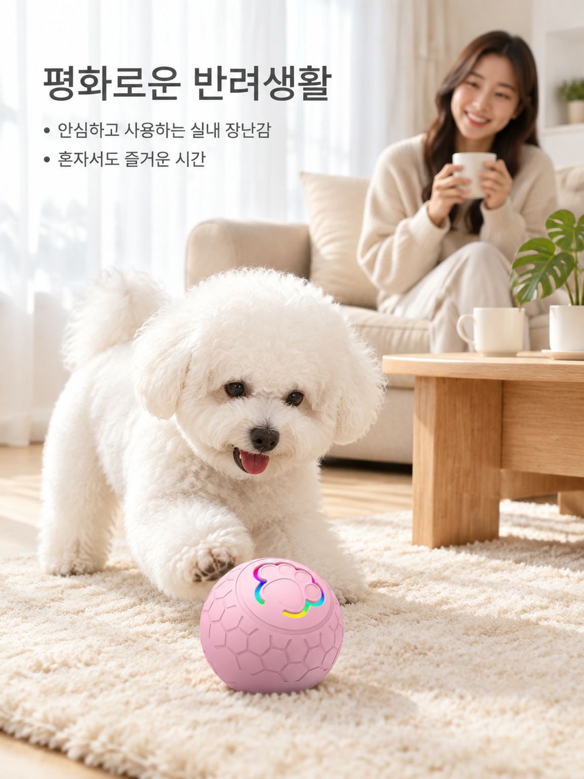반려견 스마트 전동 점핑볼 장난감