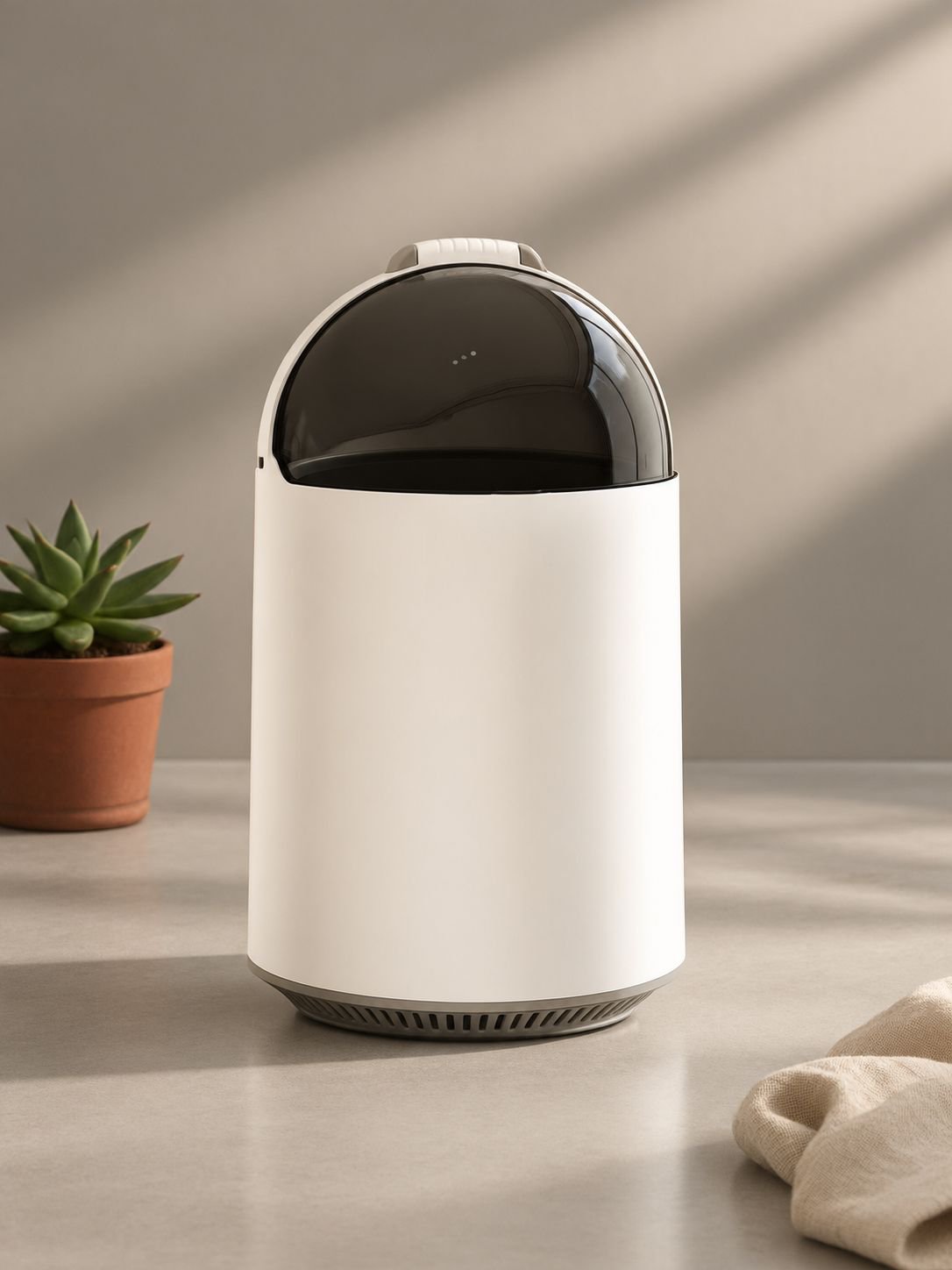 Cubo de basura doméstico automático con cambio y fijación de bolsa