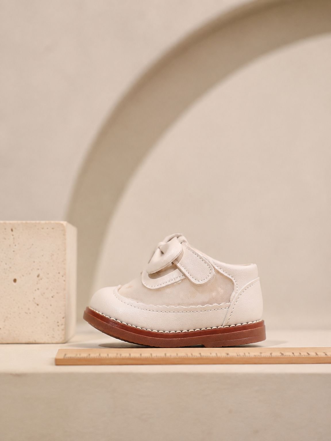Zapatos de suela blanda y transpirables para bebé estilo princesa