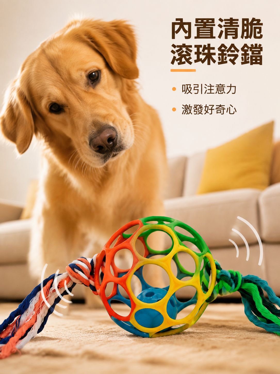 寵物鈴鐺啃咬玩具球