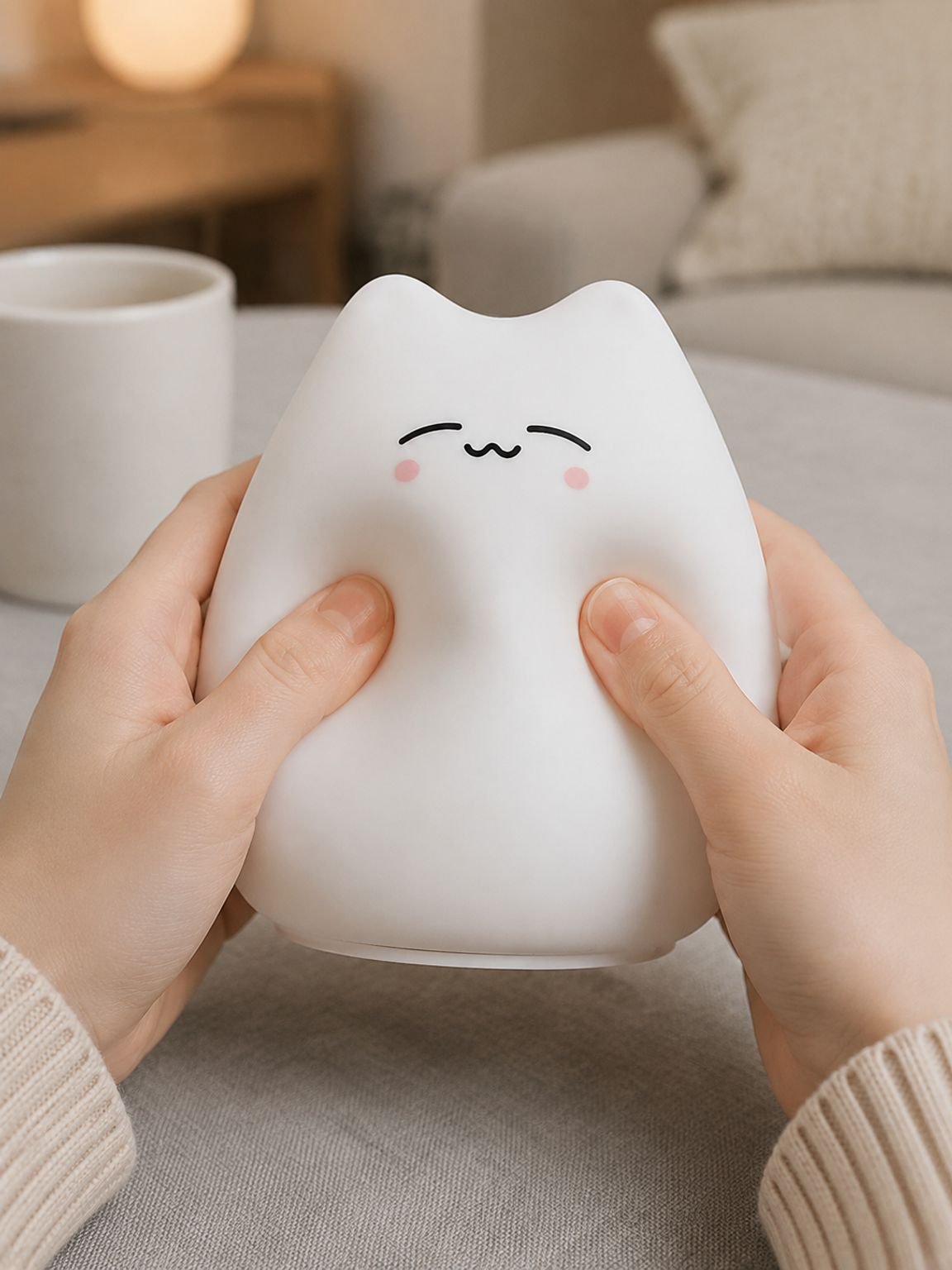 子供用寝室に最適なシリコンテーブルランプ