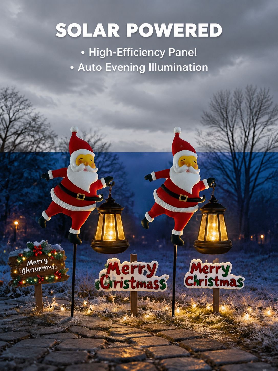 Solar Garden Decorative Light, Waterproof, Energy-saving Outdoor Christmas Lamp