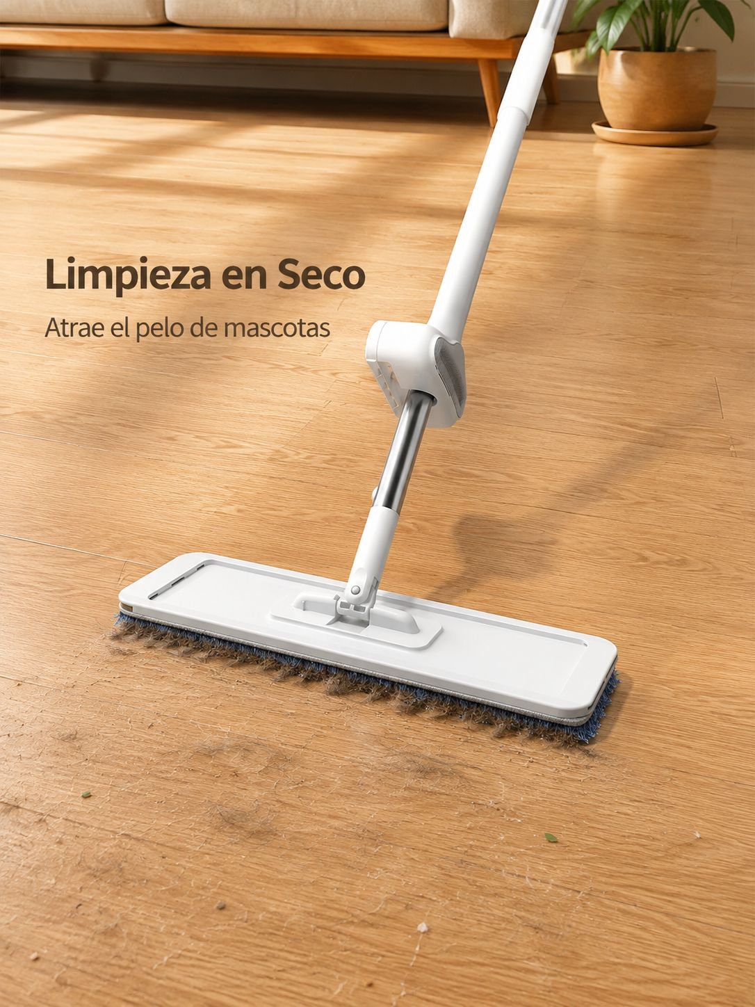 Mopa plana innovadora con diseño ergonómico