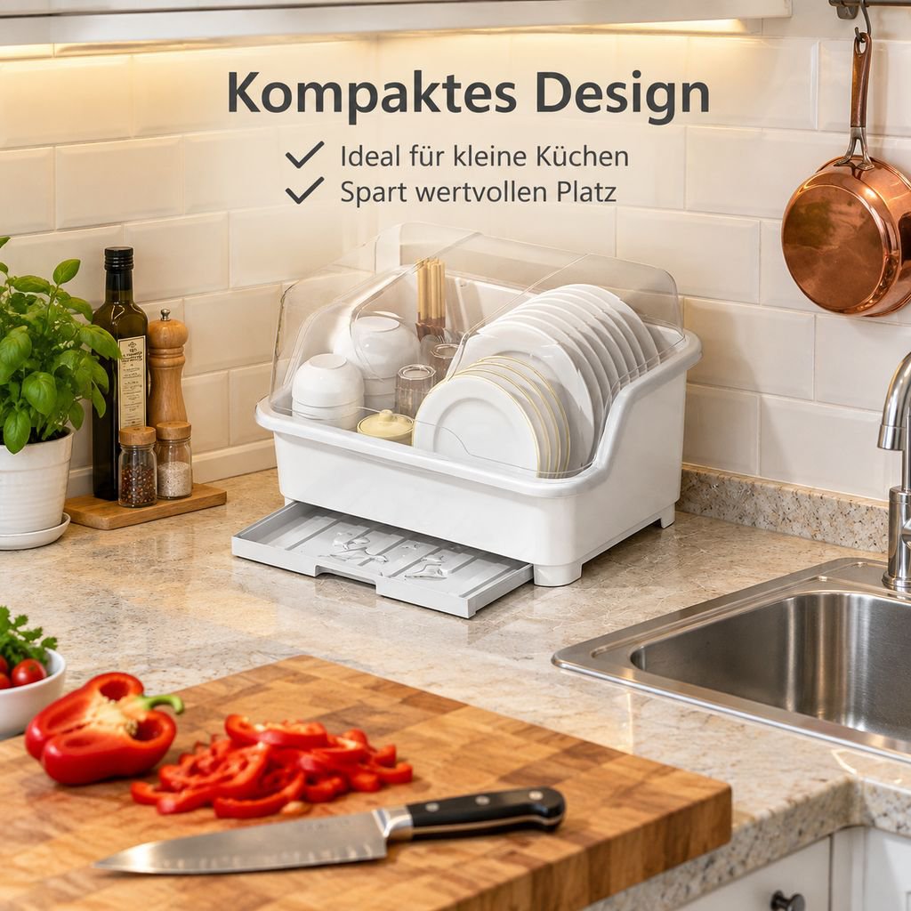 Freistehendes Geschirrabtropfgestell für die Küche