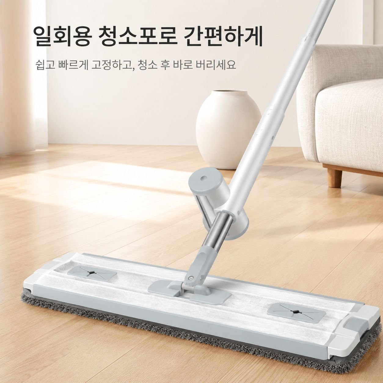 2026년 신형 가정용 손세탁 필요 없는 평판 밀대 게으른이 청소기