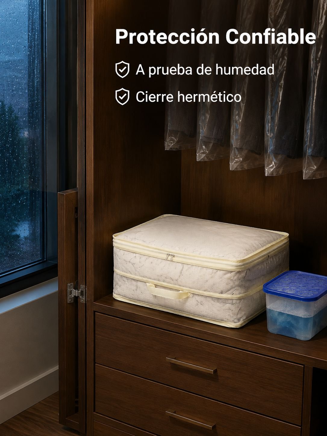 Bolsa de almacenamiento al vacío transparente para ropa y edredones