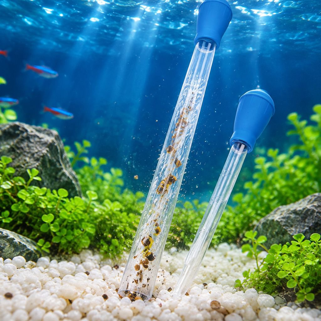 Fish tank siphon feces cleaner