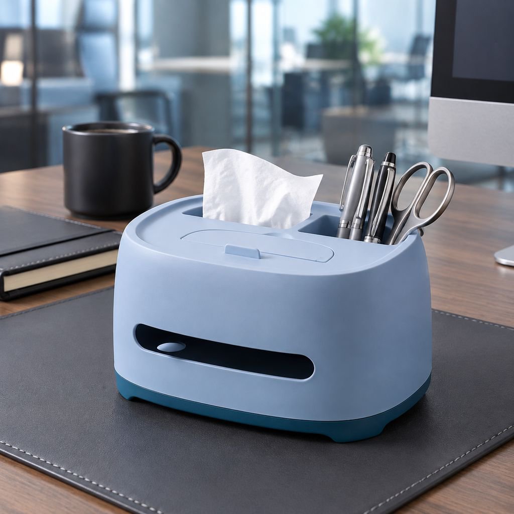 Caja de pañuelos multifuncional de lujo moderno