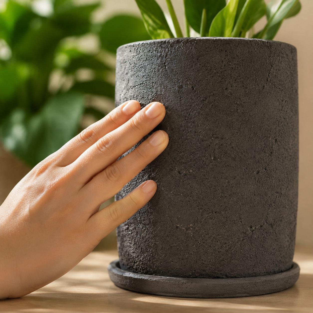 German Luxury Ceramic Indoor Flower Pot Tahiti 22cm