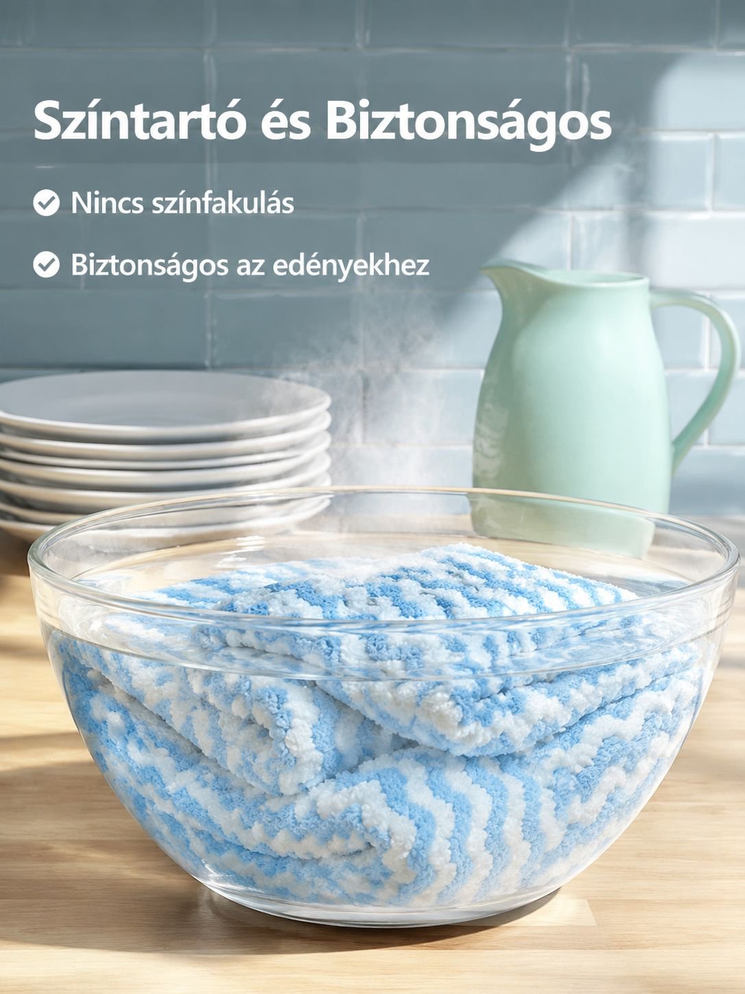 Korallgyapjú törlőkendő részletes textúrája