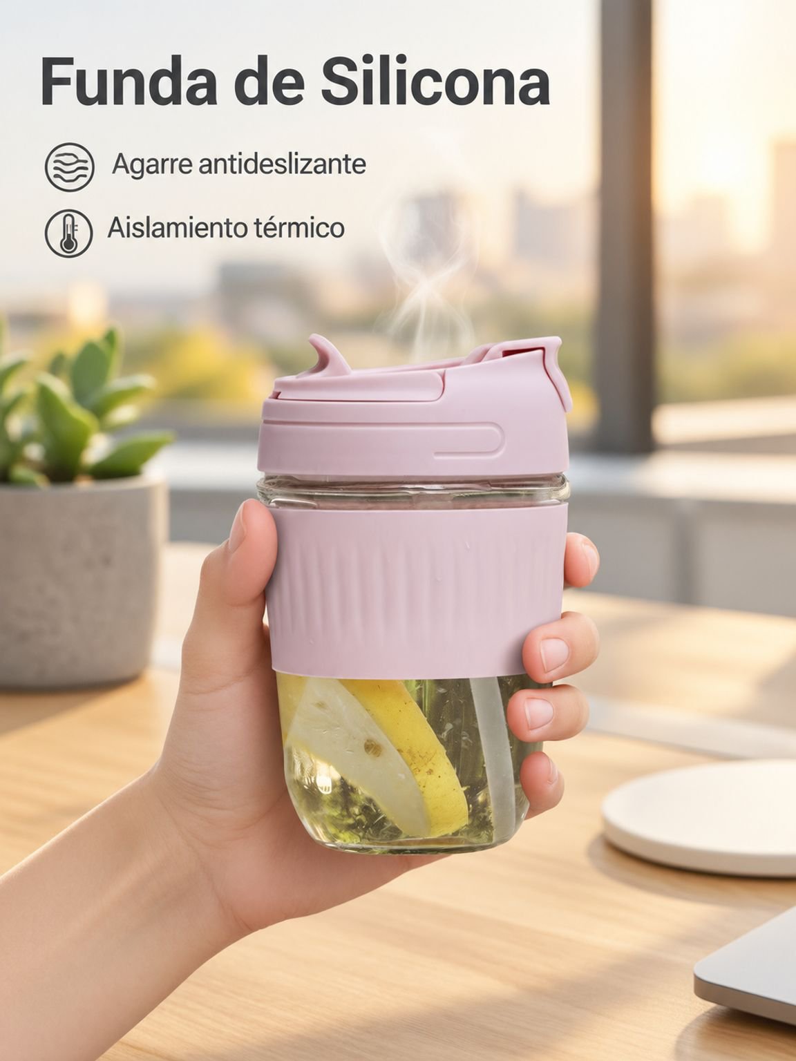 Vaso reutilizable para uso diario