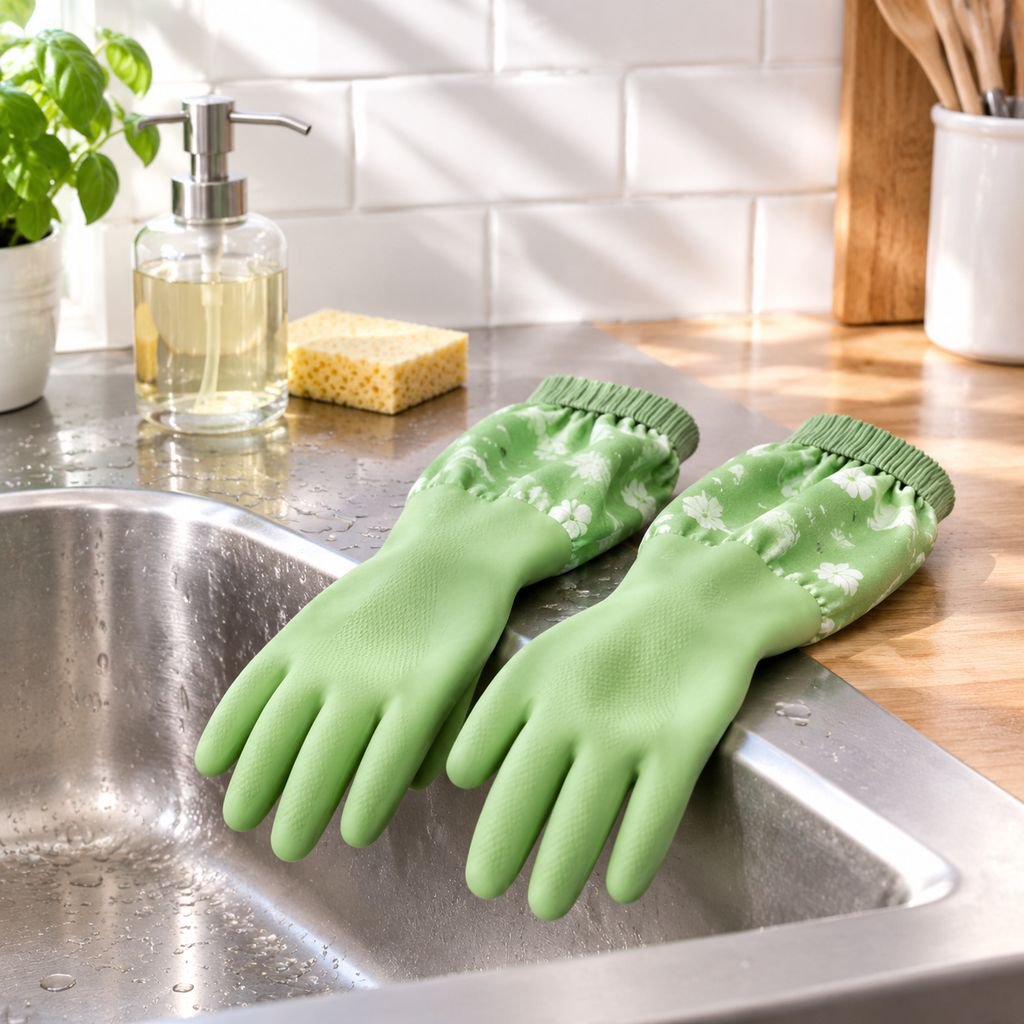Damen Küchenhandschuhe, rutschfest, verdickt, wasserdicht