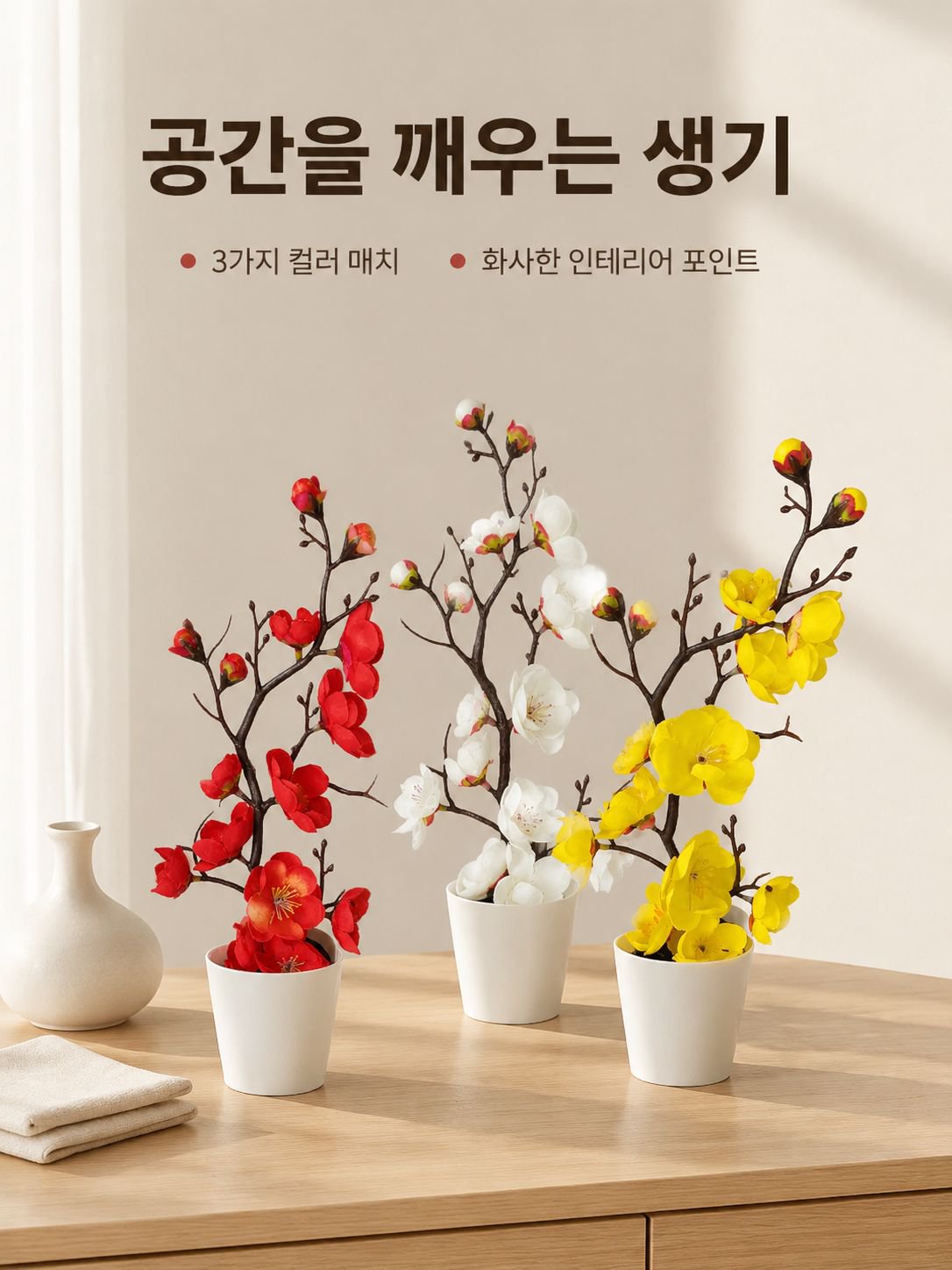 드라이플라워 풍경 장식
