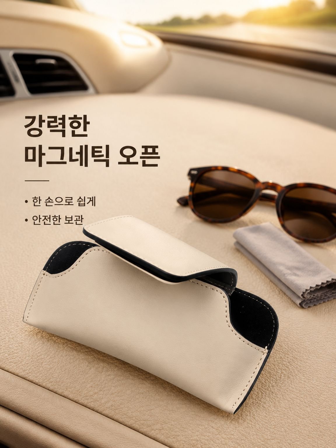 차량용 햇빛 가리개 안경 케이스