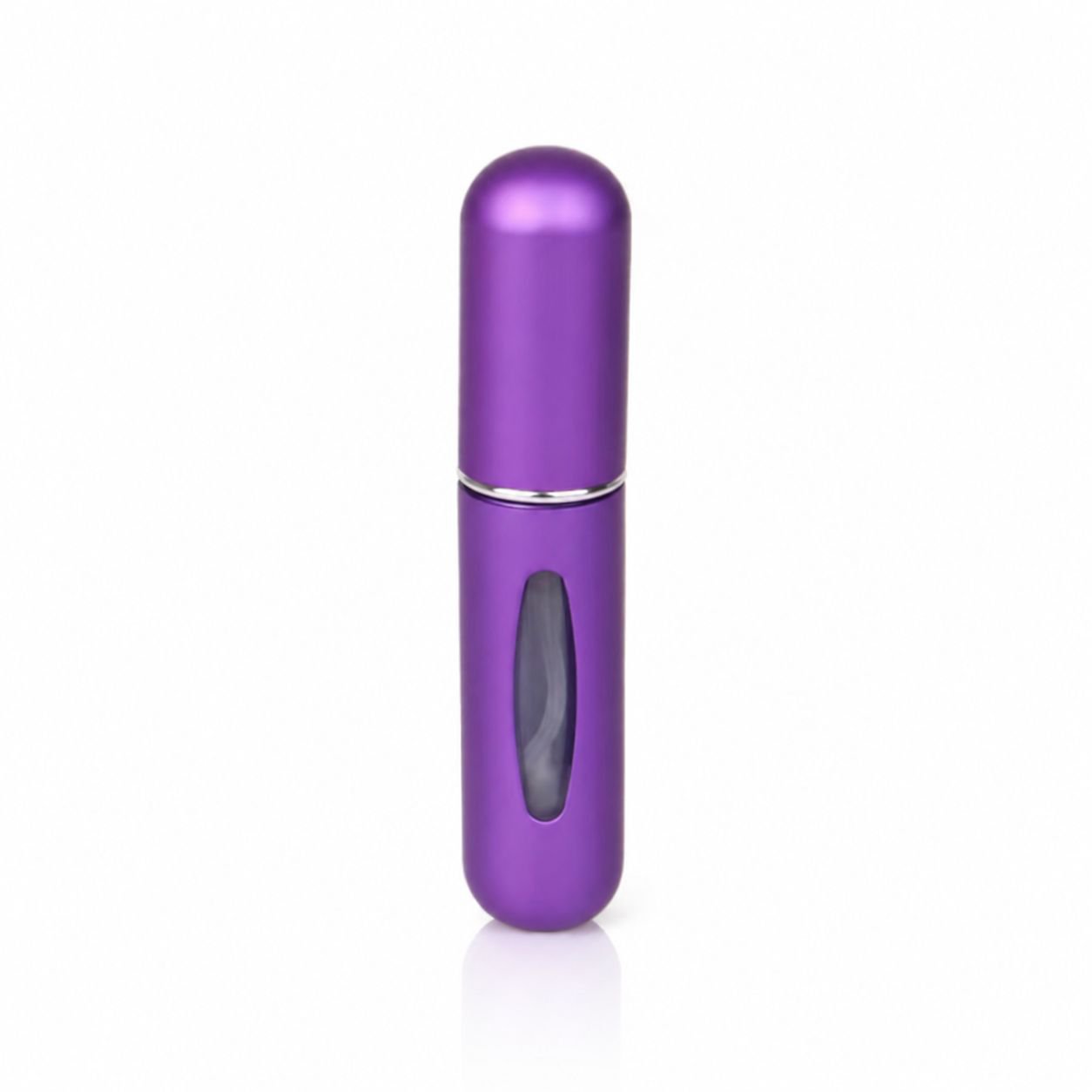 Botella de perfume de 5ml con recarga inferior y forro de plástico