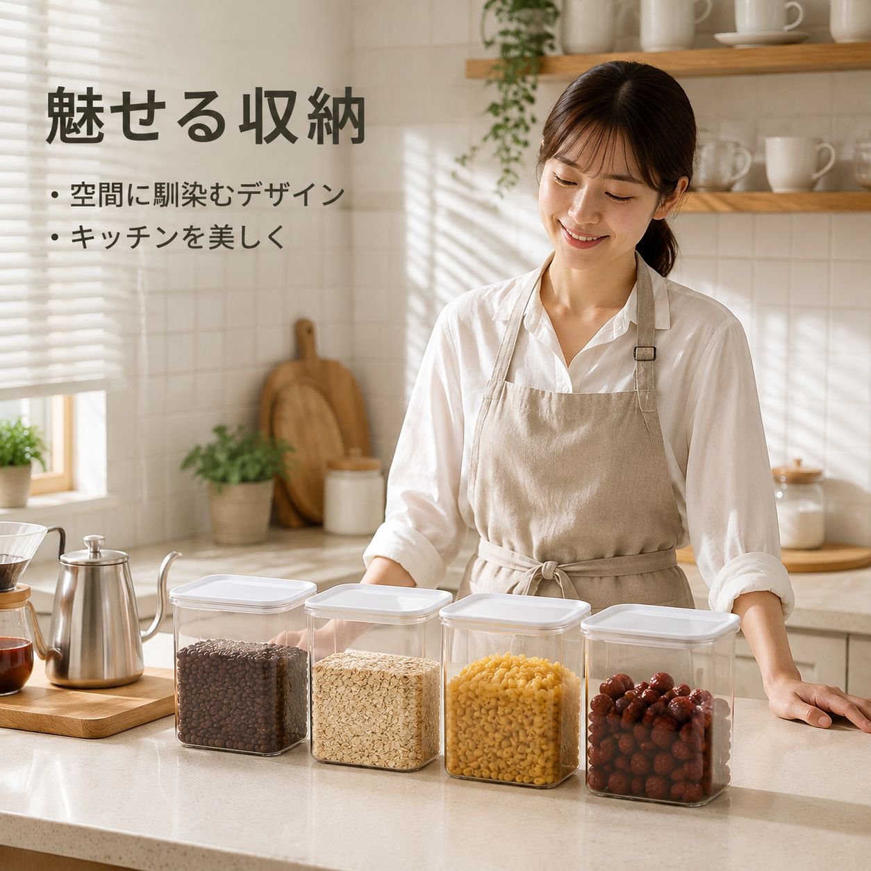 厚手防虫小麦粉ストッカー収納容器