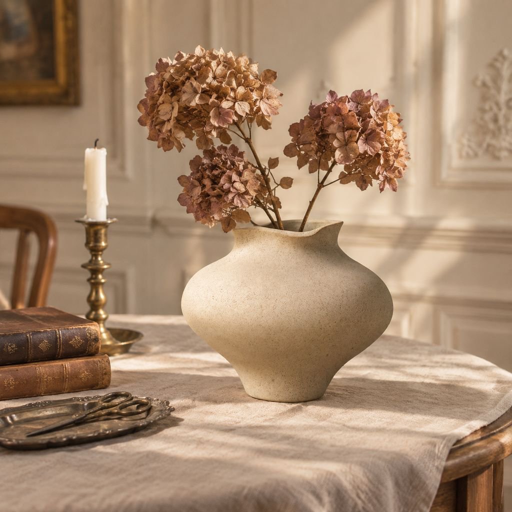 Vase en céramique irrégulier mat Misu