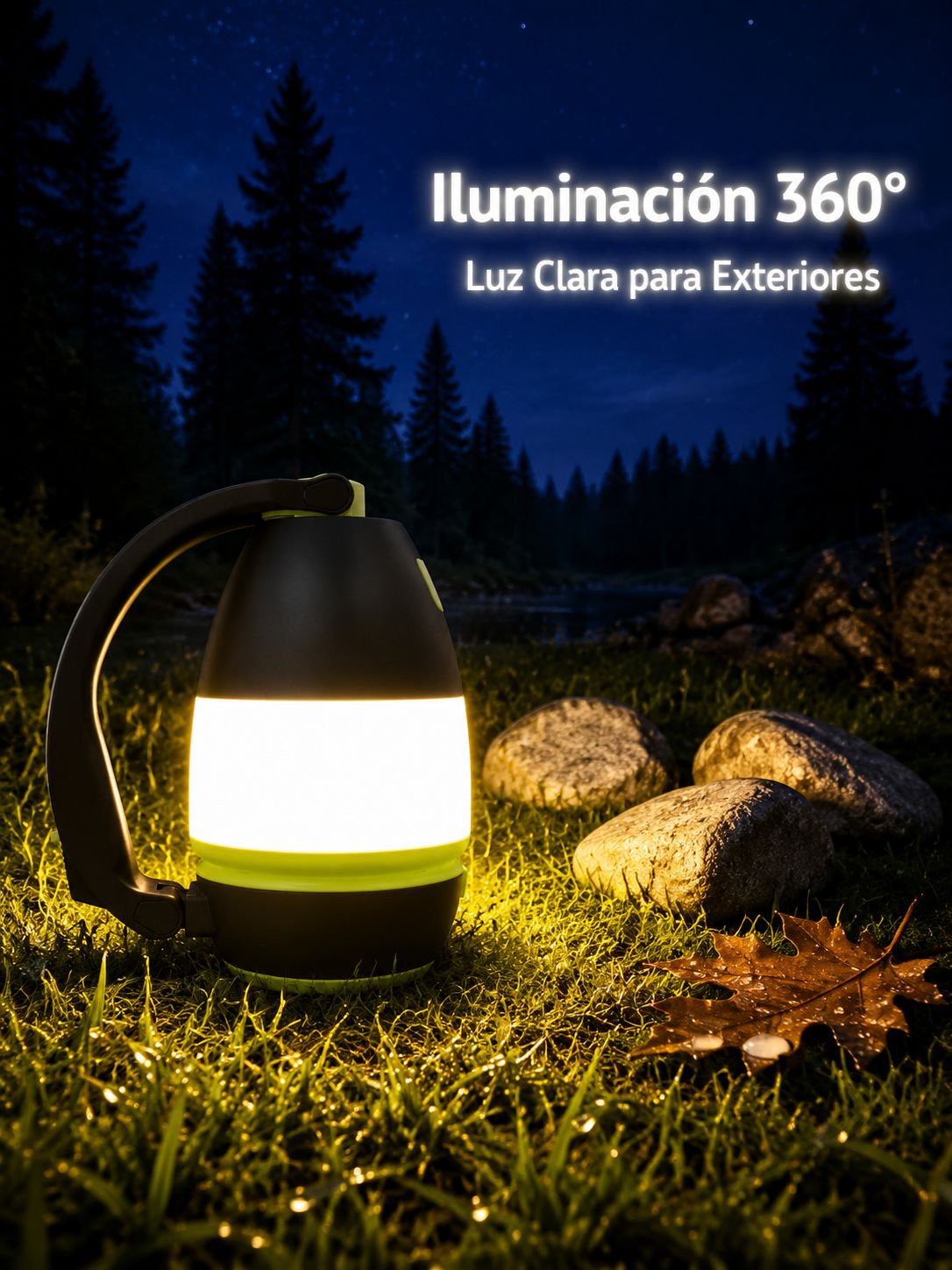 linterna de camping recargable