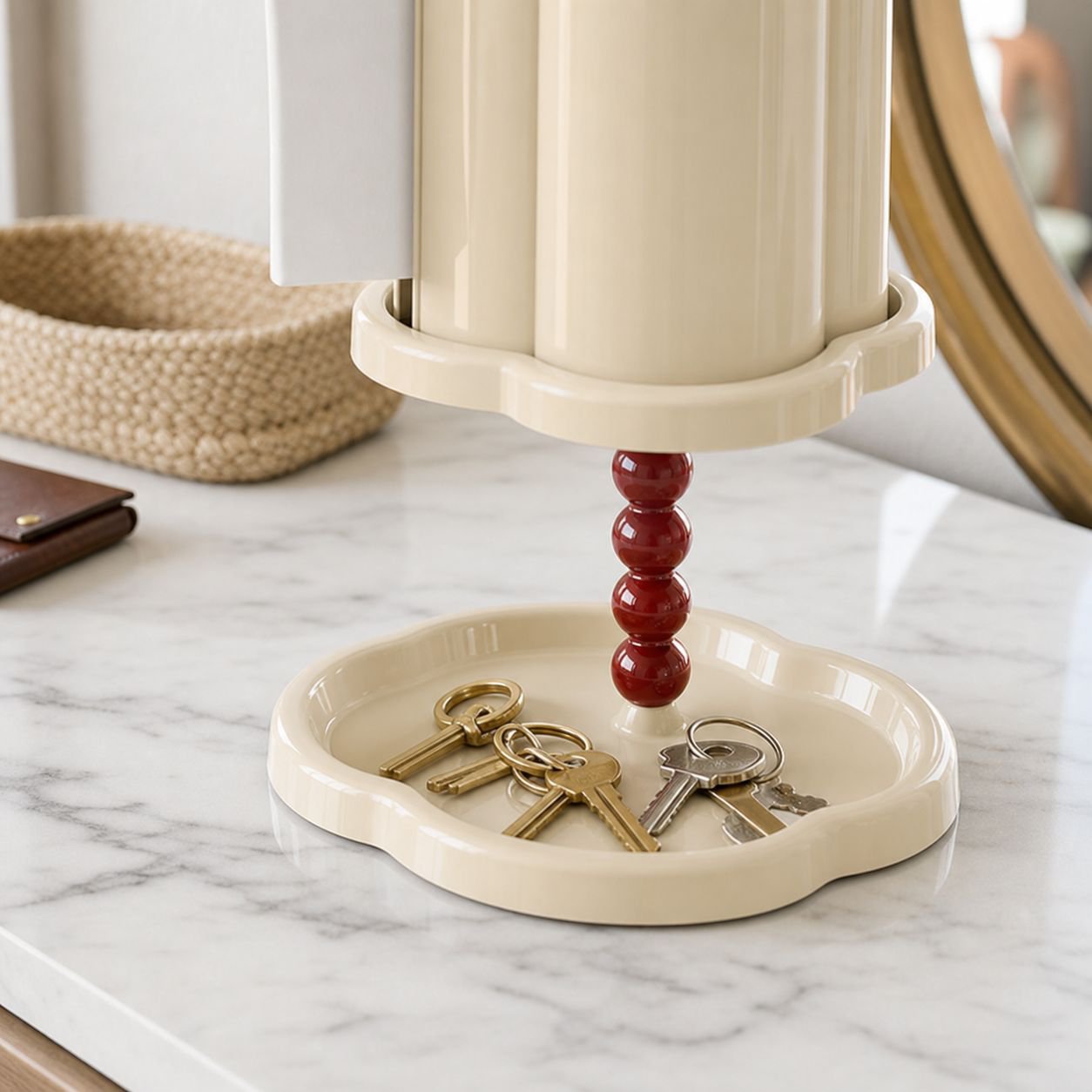 Retro decorative tissue holder as home décor accent