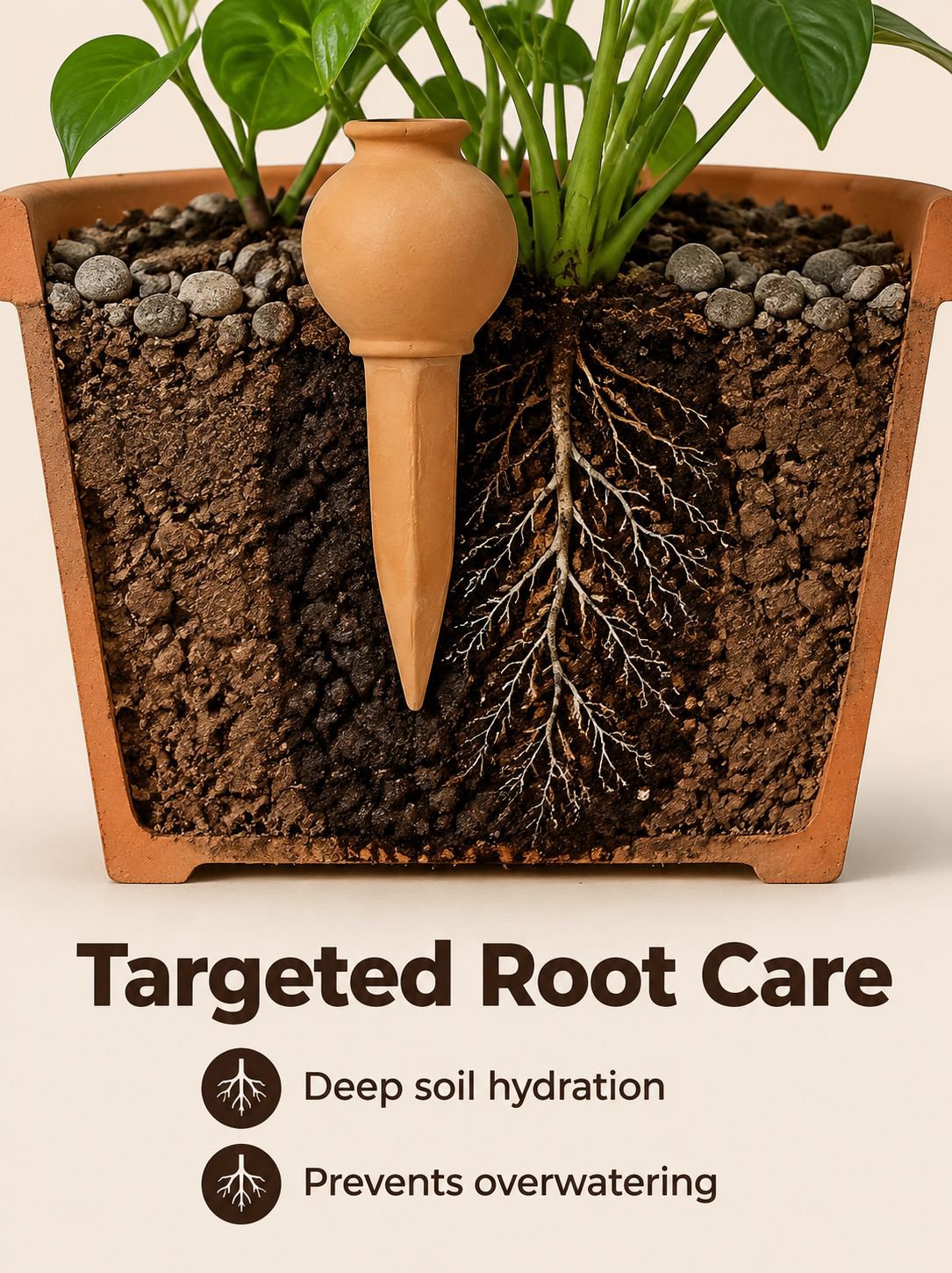 Terracotta Drip Irrigation Accessory Automatic Plant Waterer