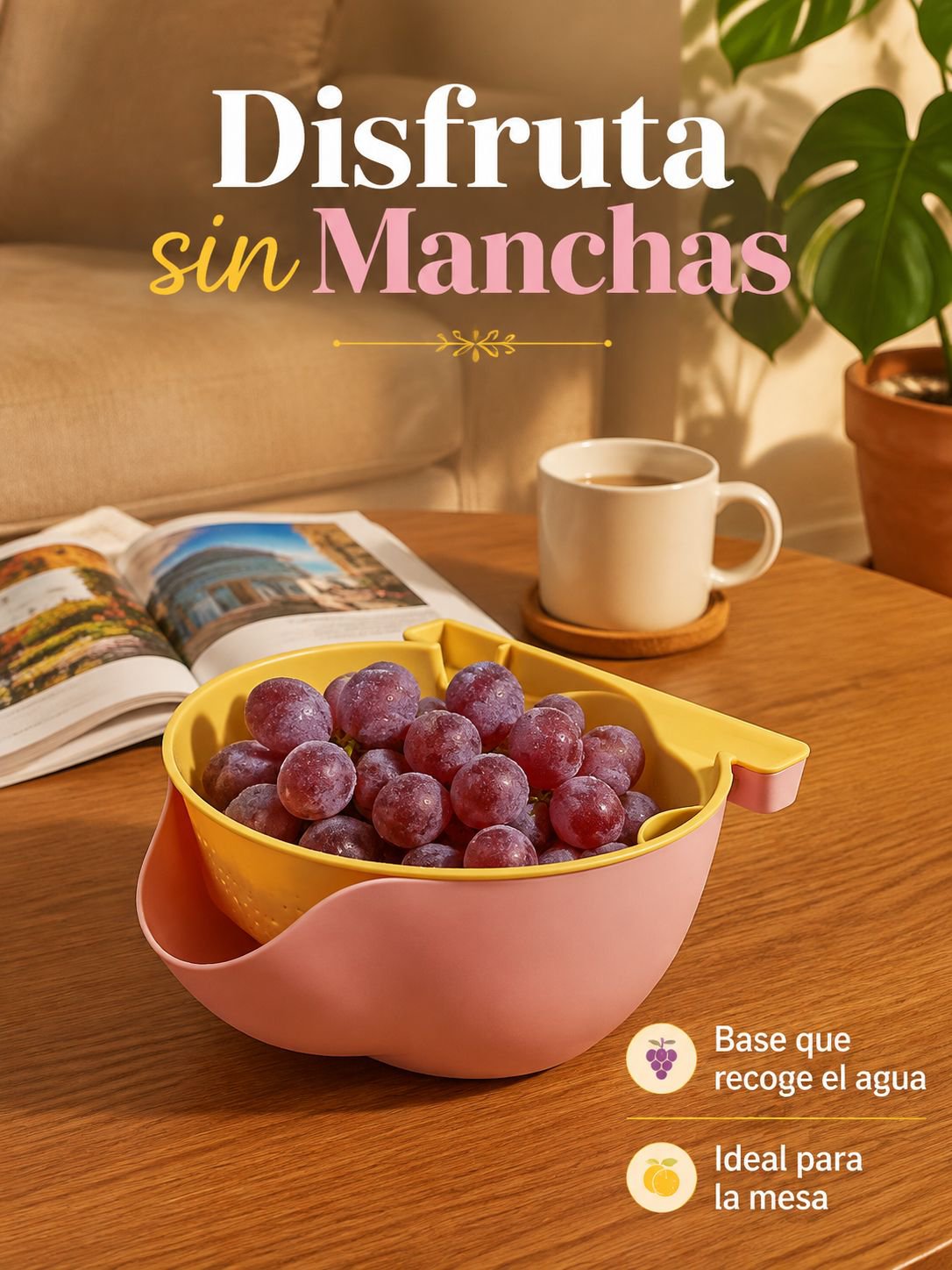 Cesta escurridora para verduras y frutas
