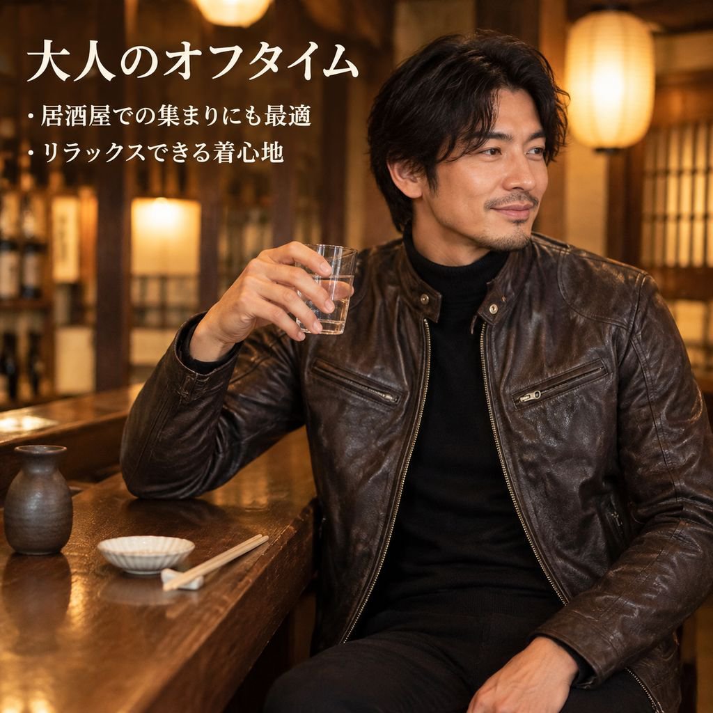 メンズレザージャケット